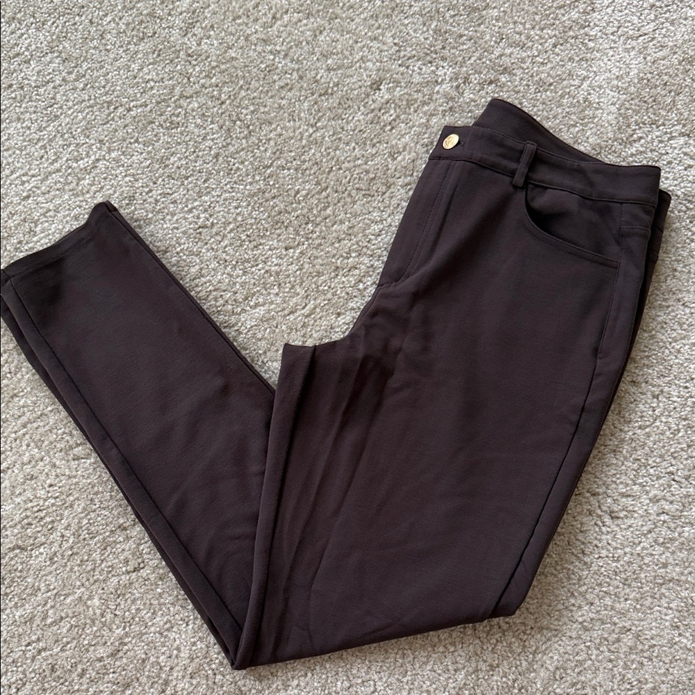 Excellent Condition. MICHAEL Michael Kors Dark Brown Skinny Pants